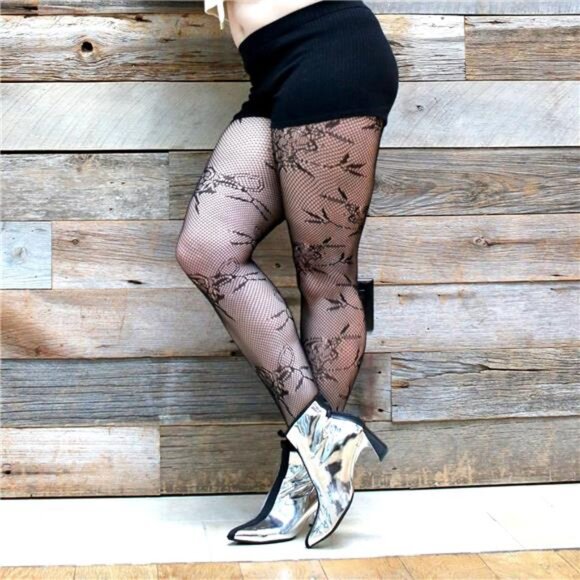 Fishnet Patterned Tights - Picture 3 of 5